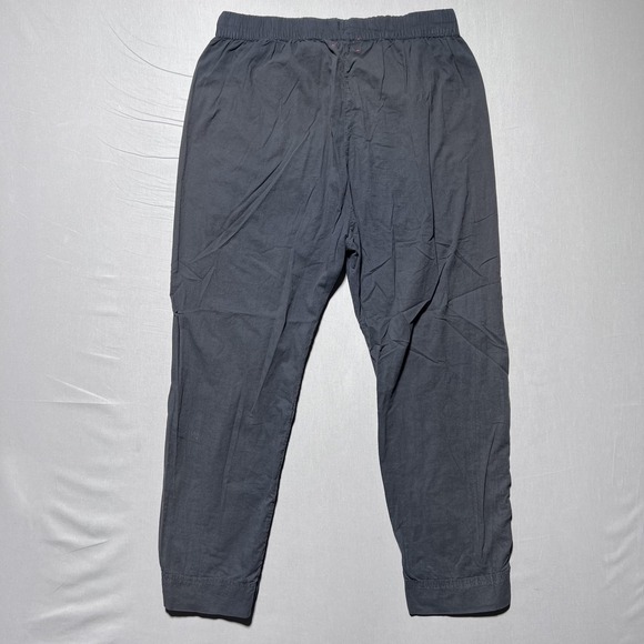 Xirena Cotton Drawstring Pants Womens Medium Faded Black Elastic Waist High Rise - Picture 2 of 14